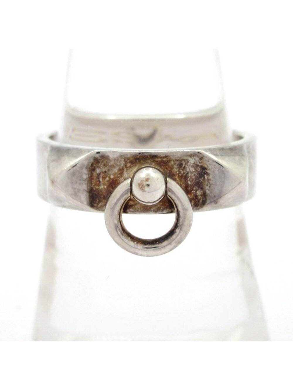 Hermes Ring 53 Medor Collier de Chien PM Silver